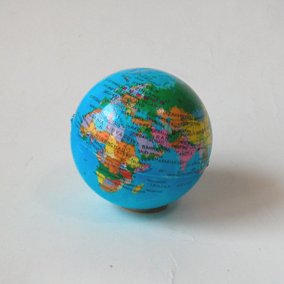 地球儀ウレタンボール（ヨーロッパ方面）