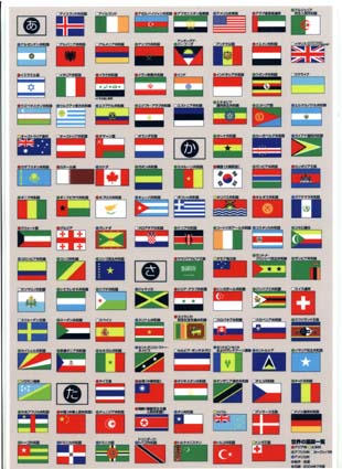 世界の国旗シート（表）