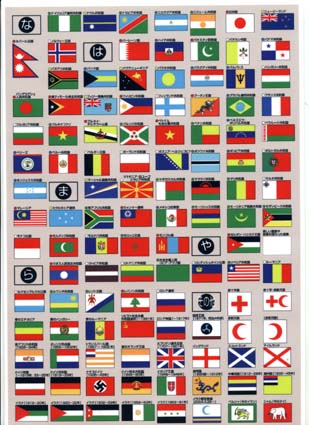 世界の国旗シート（裏）
